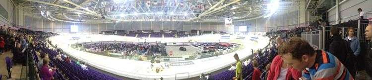 The Sir Chris Hoy Velodrome during the World Cup Cycling Event in November 2012