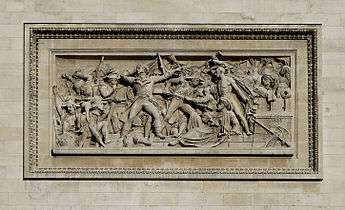 Fall of Alexandria as depicted on the Arc de Triomphe