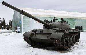 A T-62 tank of the Russian Ground Forces.