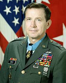 Medal of Honor recipient Major General Patrick Brady