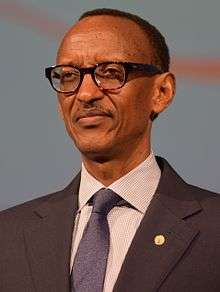 Close up profile picture of Paul Kagame, taken in 2014