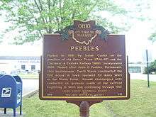 Historical Marker, Peebles, Ohio