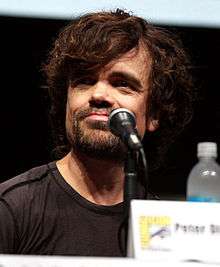 A photograph of Peter Dinklage at the 2013 San Diego Comic Con
