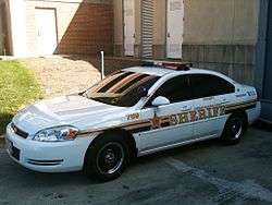 Prince George's County Sheriff's Office marked K-9 Chevrolet Impala in October 2009.