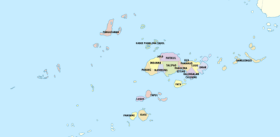 Political map of Sulu