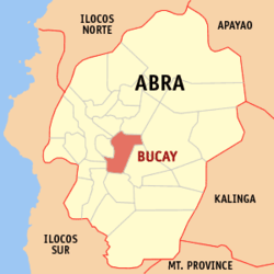 Map of Abra showing the location of Bucay