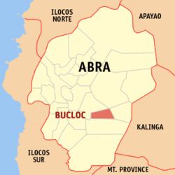 Map of Abra showing the location of Bucloc