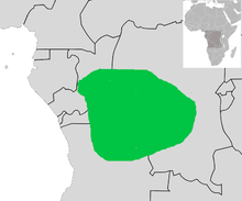 Map showing the breeding areas in Africa