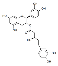 Chemical structure of phylloflavan