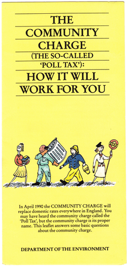 Booklet titled "The Community Charge (the so-called Poll Tax) How it will work for you".