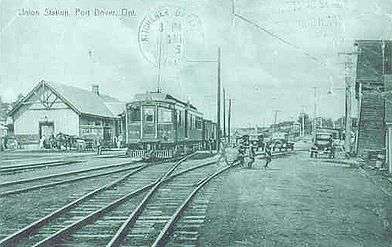 Union Station in Port Dover, circa late 1930s.