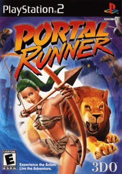 Portal Runner US PlayStation 2 box art.
