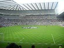 Inside Newcastle United's stadium, St James' Park