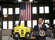President Obama visited Carnegie Mellon University's National Robotics Engineering Center in 2011 to demonstrations of cutting edge technology.