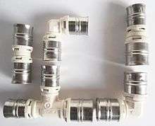 Several different fittings, ready for pressing