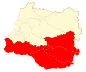 Location in the Los Ríos Region