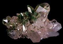 large quartz crystals found in the Mont Blanc massif