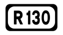 R130 road shield}}
