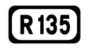 R135 road shield}}