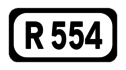 R554 road shield}}