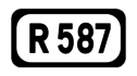 R587 road shield}}