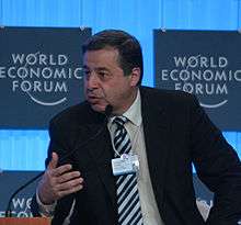 Rachid Mohamed Rachid, during the World Economic Forum on the Middle East at the Dead Sea in Jordan, 2009.