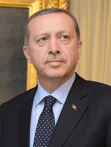 Turkish president Recep Tayyip Erdoğan