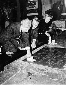 Skelton's imprint ceremony at Grauman's Chinese Theatre, 1942