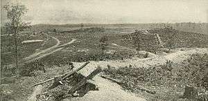 Confederate defenses at Resaca.