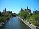 View of the Rideau Canal in downtown Ottawa