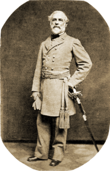 General Robert E. Lee poses in an 1863 portrait