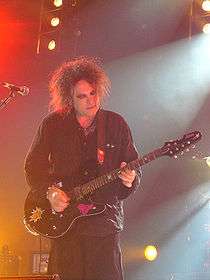Musician Robert Smith performing in 2007.