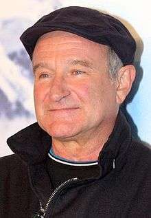 Photo of Robin Williams at the Happy Feet premiere in 2011.