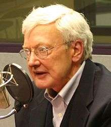 Roger Ebert, one of the film's positive reviewers and commentators, in 2006.