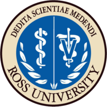 Ross University School of Veterinary Medicine logo.