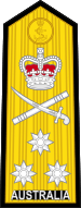 Australian vice admiral's shoulder board.