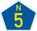 National route N5 shield