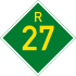Provincial route R27 shield