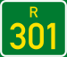 Regional route R301 shield