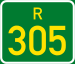 Regional route R305 shield