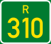 Regional route R310 shield