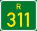 Regional route R311 shield