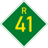 Provincial route R41 shield