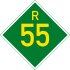 Provincial route R55 shield