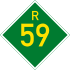 Provincial route R59 shield