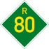 Provincial route R80 shield