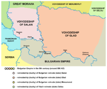 Map of the southern regions of the Carpathian Basin