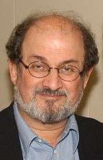 Salman Rushdie, the author of the novel The Satanic Verses