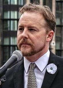 Samuel West at the No Glory protest, London, 4 August 2014