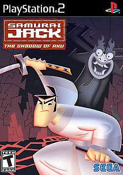 US box art for PS2 version of Samurai Jack: The Shadow of Aku